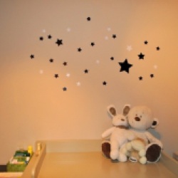 Sheep Sleep Stars above changing table submitted by Dirk from Belgium