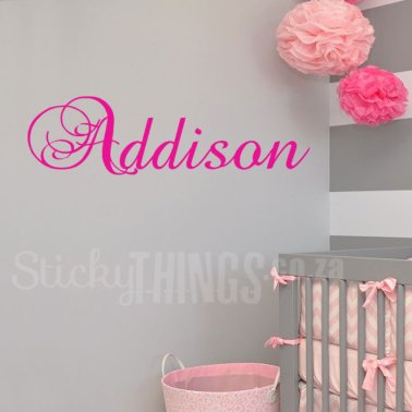 Small Personalised Name Decal